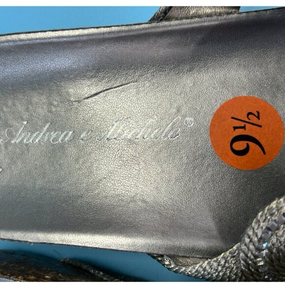 Andrea E Michele Cork Wedge Thong Sandals Made in Italy SIZE 9.5 - Picture 4 of 6